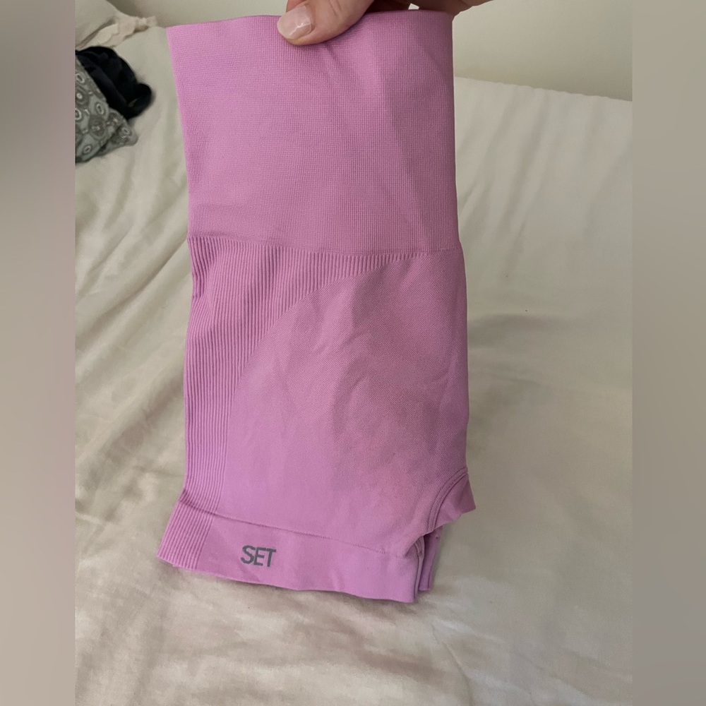 Set Active Pink biker shorts